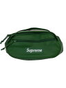 【中古】Supreme◆ウエストバッグ/レザー/GRN/無地【バッグ】