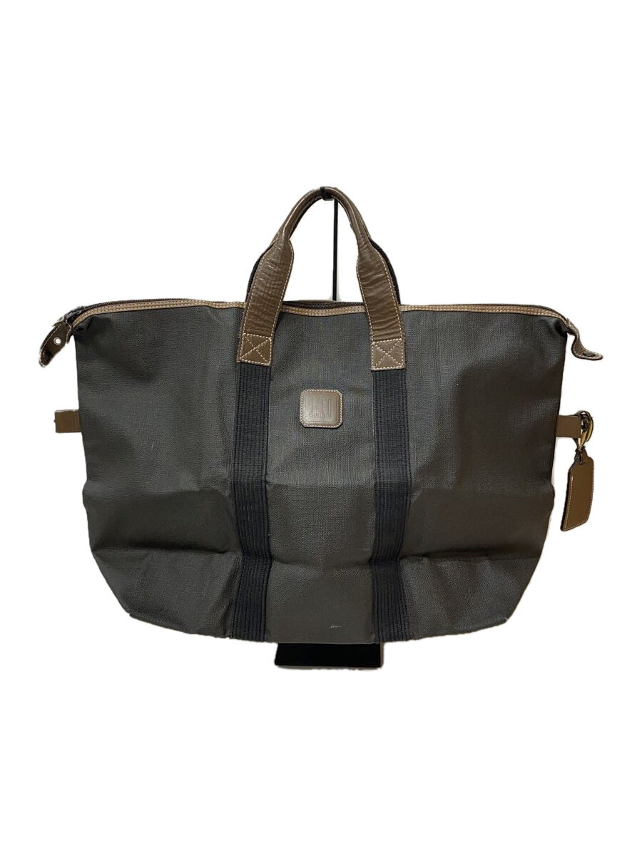 【中古】dunhill◆ボストンバッグ/--/グレー【バッグ】