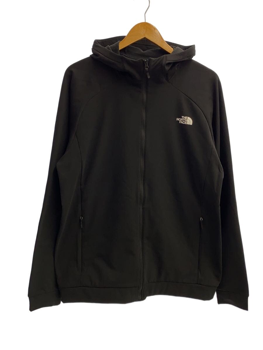 【中古】THE NORTH FACE◆THERMAL LIGHT AXION HOODIE_サーマルライトアクションフーディ/XL/ポリエステル/BLK【メンズウェア】