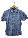 【中古】VOLCOM◆Palm Cheeze S/S/半袖シャツ/S/コットン/BLU/総柄/タグ付/A04214JA【メンズウェア】(4)