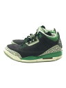 【中古】NIKE◆AIR JORDAN 3 RETRO/ジョーダン/レトロ/ハイカットスニーカー/25cm/ブラック【シューズ】