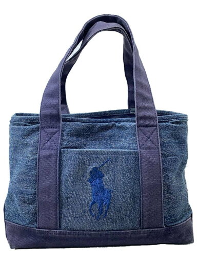 【中古】POLO RALPH LAUREN◆バッグ/キャンバス/NVY【バッグ】 【中古】POLO RALPH LAUREN◆バッグ/キャンバス/NVY【バッグ】