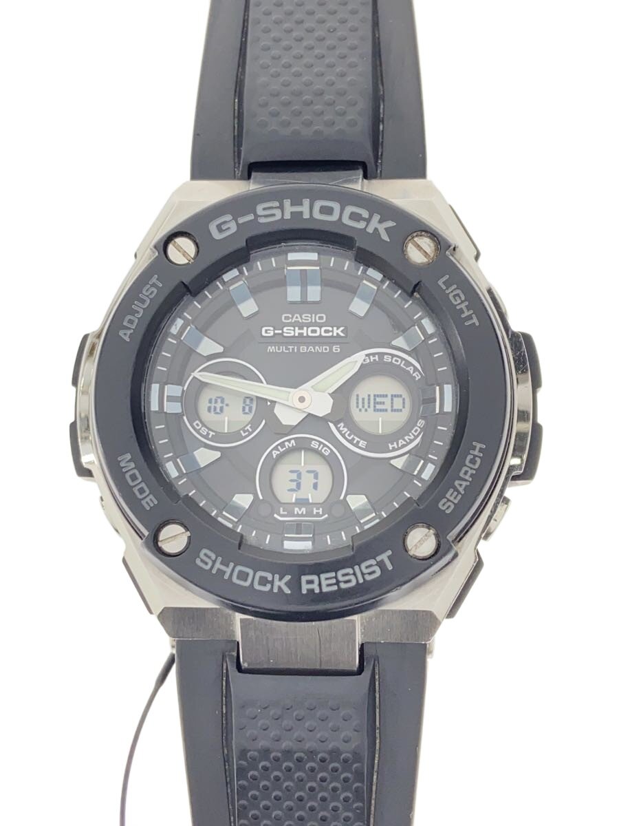 【中古】CASIO◆ソーラー腕時計・G-SHOCK/デジアナ/BLK/BLK【服飾雑貨他】
