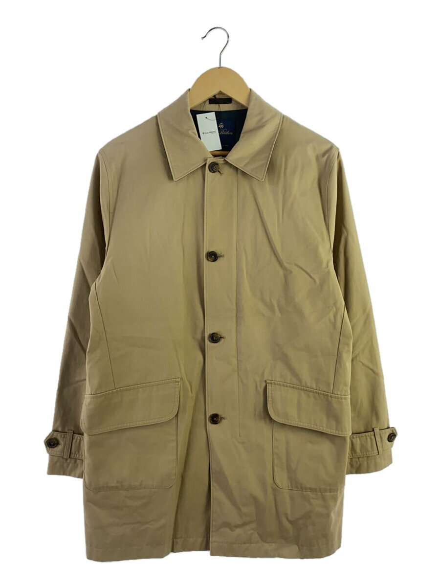 【中古】BROOKS BROTHERS◆ステンカラーコート/S/コットン/BEG/無地【メンズウェア】