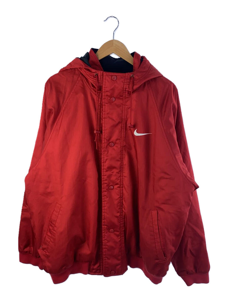 【中古】NIKE◆ジャケット/XXL/ポリエステル/RED【メンズウェア】