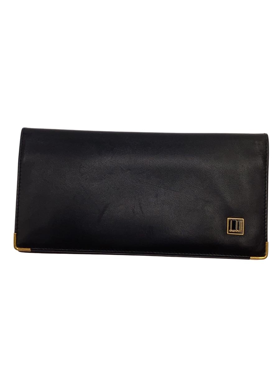 【中古】dunhill◆長財布/レザー/BLK/�