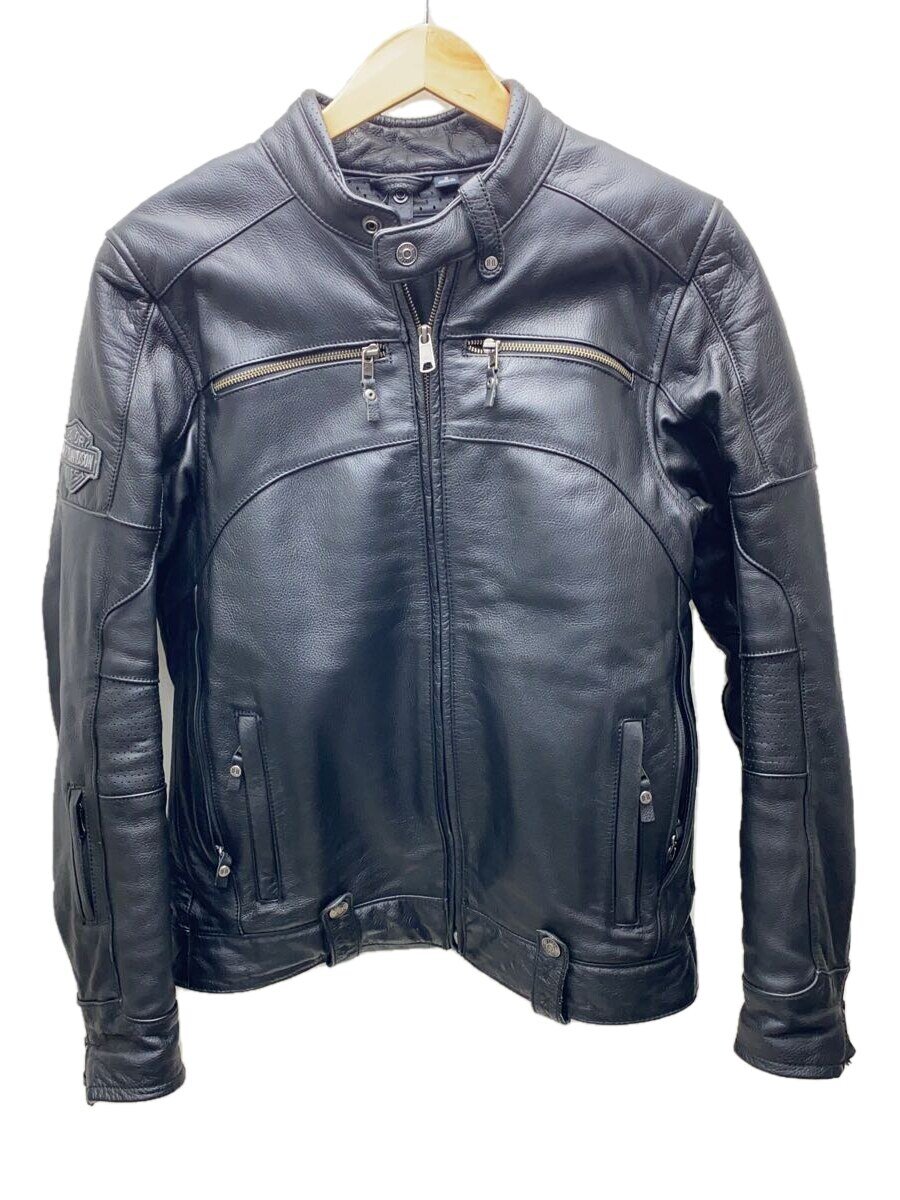 【中古】HARLEY DAVIDSON◆ハーレーダヴィッドソン/レザージャケット/フード無し/S/牛革/BLK/98045-19VM//【メンズウェア】