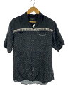 【中古】UNDERCOVER◆ピアノ柄/オープンカラー半袖シャツ/2/--/BLK/総柄/UCS4406//【メンズウェア】