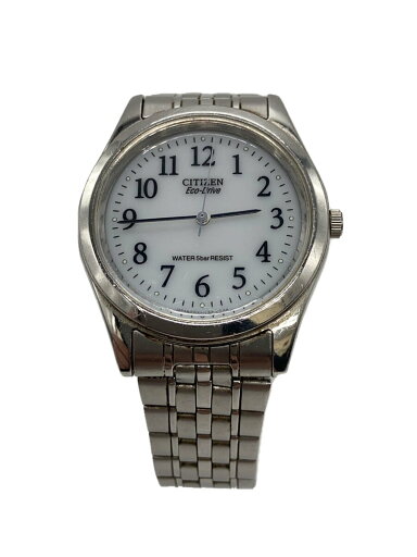 【中古】CITIZEN◆CITIZEN シチズン/クォーツ腕時計/アナログ/--/ホワイト/グレー/Eco-drive【服飾雑貨他】 【中古】CITIZEN◆CITIZEN シチズン/クォーツ腕時計/アナログ/--/ホワイト/グレー/Eco-drive【服飾雑貨他】