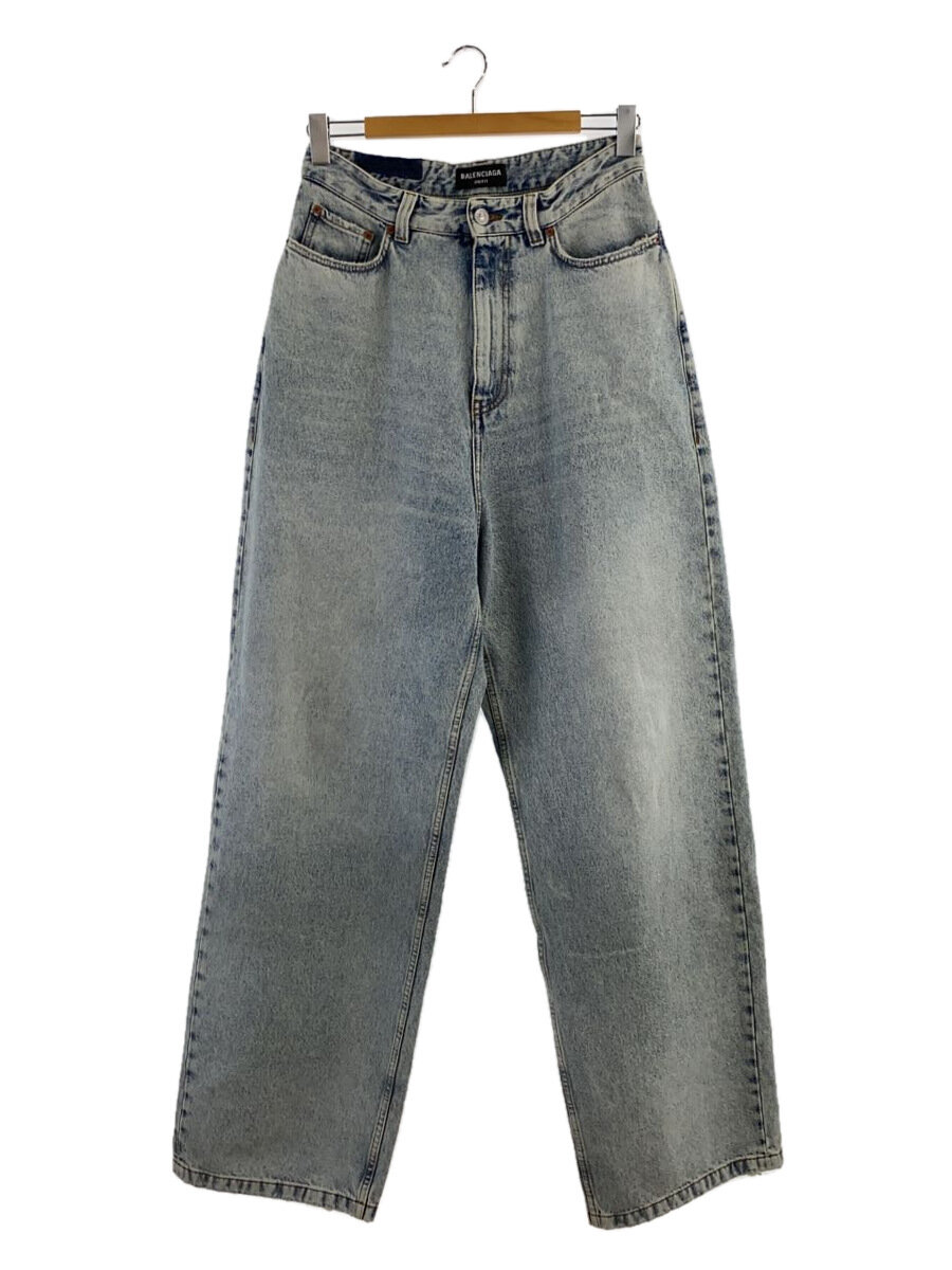 【中古】BALENCIAGA◆PULL-UP TROUSERS/ボトム/XS/コットン/IDG/704282//【メンズウェア】
