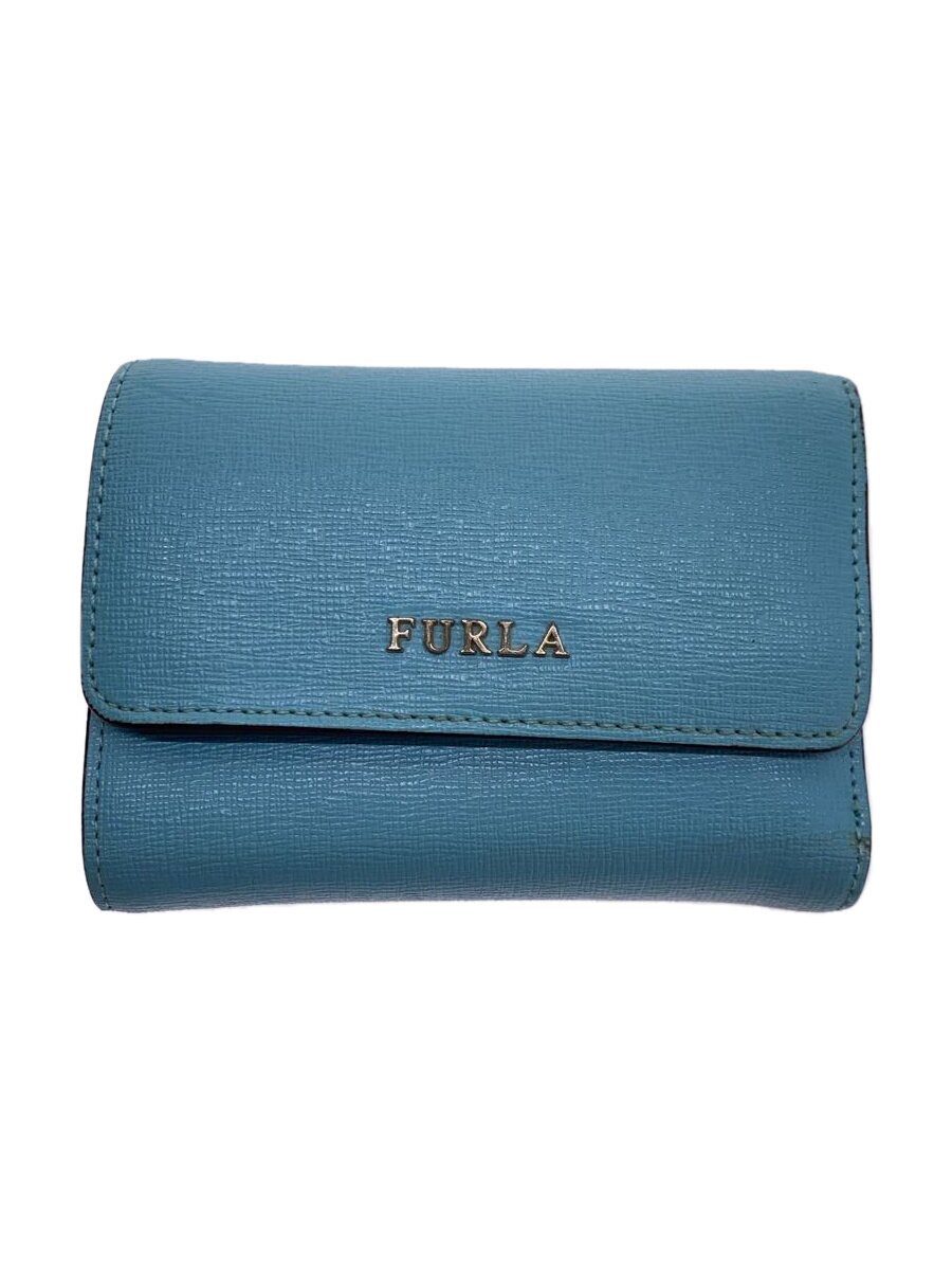 【中古】FURLA◆3つ折り財布/レザー/�