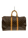 【中古】LOUIS VUITTON◆キーポル・バンドリエール45_モノグラム・キャンバス_BRW/PVC/BRW【バッグ】