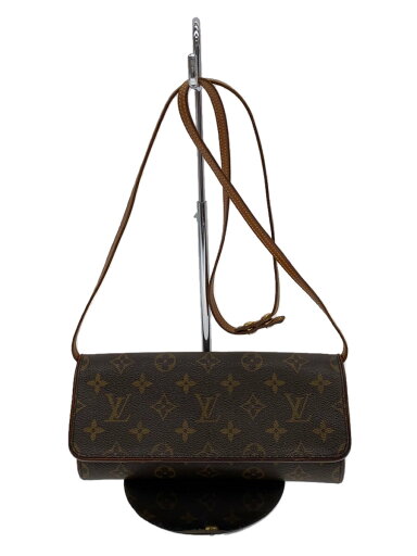 【中古】LOUIS VUITTON◆ポシェット・ツインPM_モノグラム・キャンバス_BRW/PVC/BRW/モノグラム【バッグ】 【中古】LOUIS VUITTON◆ポシェット・ツインPM_モノグラム・キャンバス_BRW/PVC/BRW/モノグラム【バッグ】