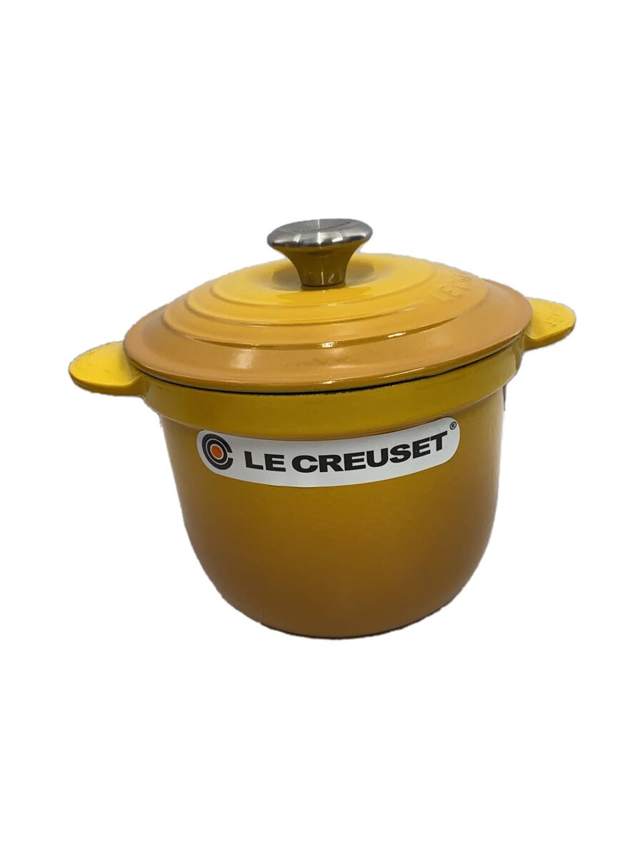 【中古】LE CREUSET◆鍋/ココット・エブリィ 18 ネクター インナーリッドセット/容量:2L/ORN【キッチン用品】