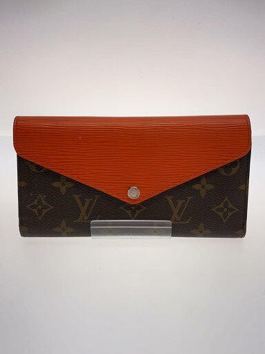 【中古】LOUIS VUITTON◆ポルト・フォイユ・マリールー・ロン_エピ_モノグラム・キャンバス_ORN_ピモン/PVC/BRW/レディース【服飾雑貨他】 【中古】LOUIS VUITTON◆ポルト・フォイユ・マリールー・ロン_エピ_モノグラム・キャンバス_ORN_ピモン/PVC/BRW/レディース【服飾雑貨他】