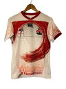 【中古】canterbury◆Tシャツ/セブンスレプリカジャージ/S/RED/RG30194/タグ付き【スポーツ】