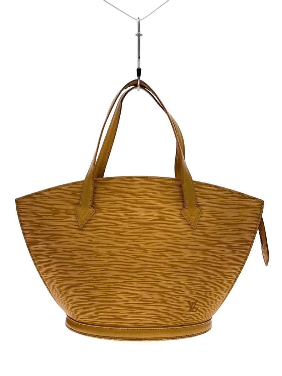 LOUIS VUITTON - 【中古】LOUIS VUITTON◆サンジャック_エピ/レザー/YLW/フランス製/トートバッグ/ハンドバッグ/M52279【バッグ】