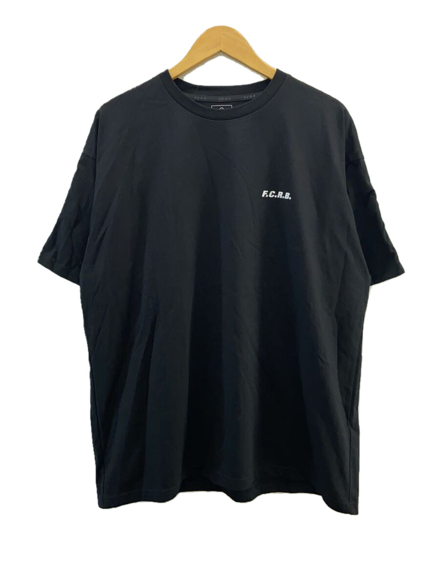 【中古】F.C.R.B.(F.C.Real Bristol)◆BIG LOGO WIDE T/Tシャツ/M/コットン/BLK/無地/FCRB-230076【メンズウェア】