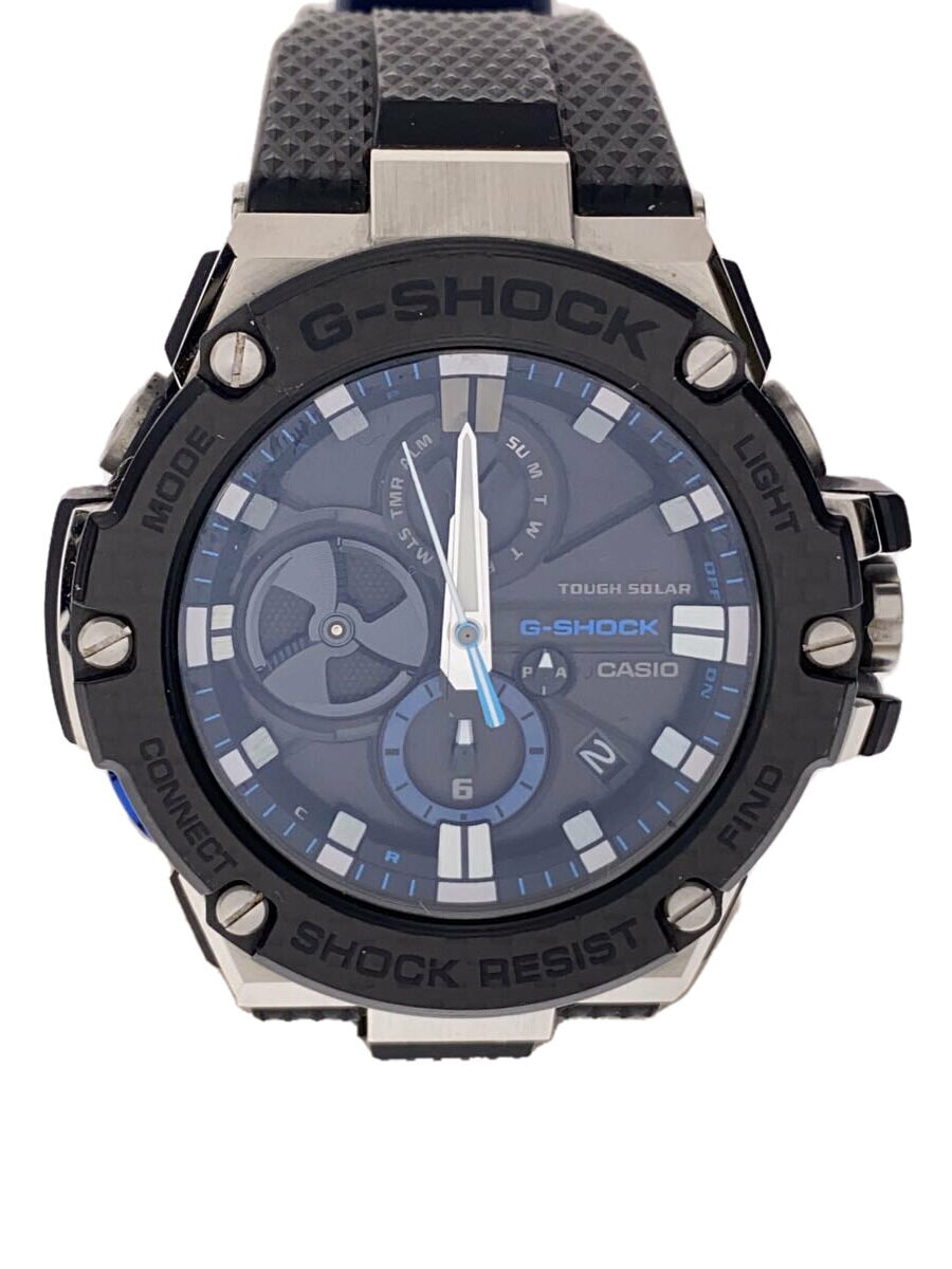 【中古】CASIO◆ソーラー腕時計・G-SHOCK/デジアナ/BLK//【服飾雑貨他】