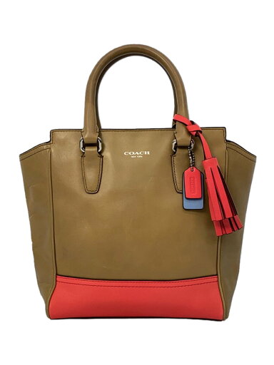 【中古】COACH◆ハンドバッグ/--/BEG【バッグ】 【中古】COACH◆ハンドバッグ/--/BEG【バッグ】