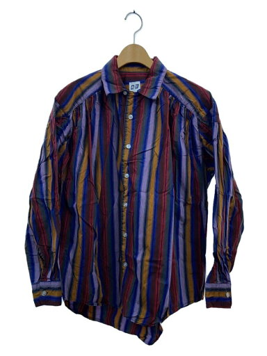 【中古】AiE◆ペインターシャツ/長袖シャツ/XS/コットン/マルチカラー/ストライプ【メンズウェア】 【中古】AiE◆ペインターシャツ/長袖シャツ/XS/コットン/マルチカラー/ストライプ【メンズウェア】