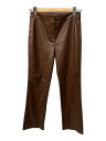 【中古】S Max Mara◆ボトム/S/レザー/BRW/19-78-10141【レディースウェア】