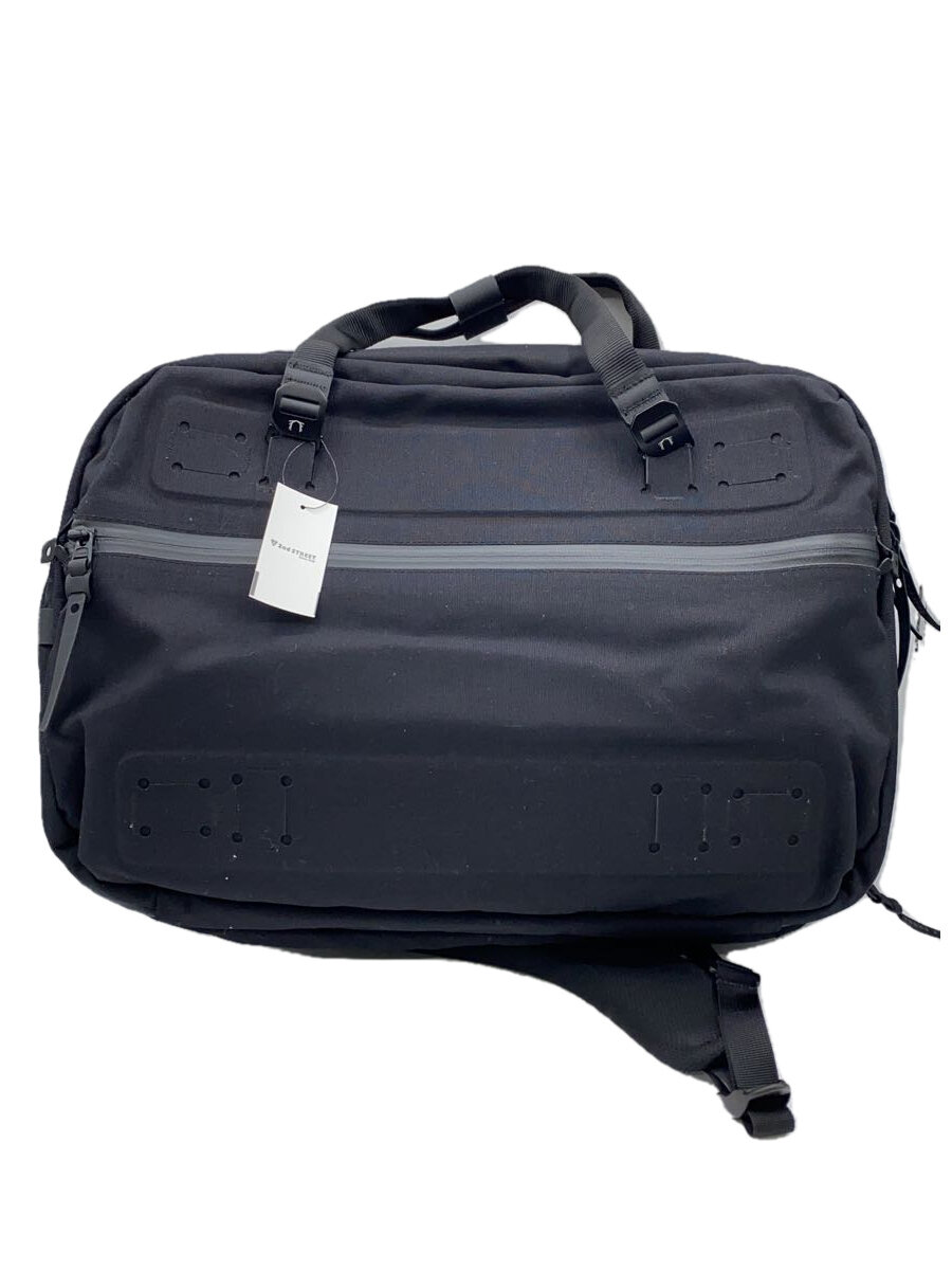 【中古】BLACK EMBER◆バッグ/キャンバス/BLK/2WAY/角スレ有【バッグ】