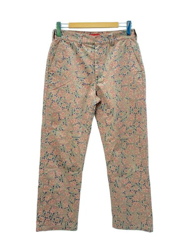 【中古】Supreme◆ボトム/30/コットン/BEG/総柄【メンズウェア】 【中古】Supreme◆ボトム/30/コットン/BEG/総柄【メンズウェア】