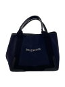 【中古】BALENCIAGA◆BALENCIAGA/トートバッグ/キャンバス/ネイビー/339933・4065・Y・535269//【バッグ】