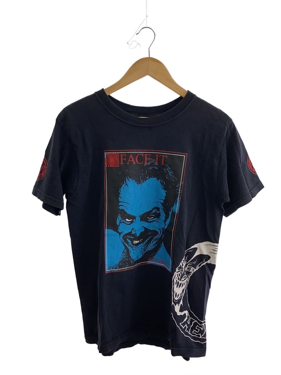 【中古】HEX ANTI STYLE◆FACE IT/SKATEROCK /ロゴプリント/フロントロゴ/Tシャツ/M/コットン/BLK【メンズウェア】