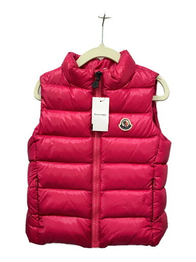 【中古】MONCLER◆ベスト/100cm/ポリエステル/PNK/E29544833605【キッズ】 【中古】MONCLER◆ベスト/100cm/ポリエステル/PNK/E29544833605【キッズ】