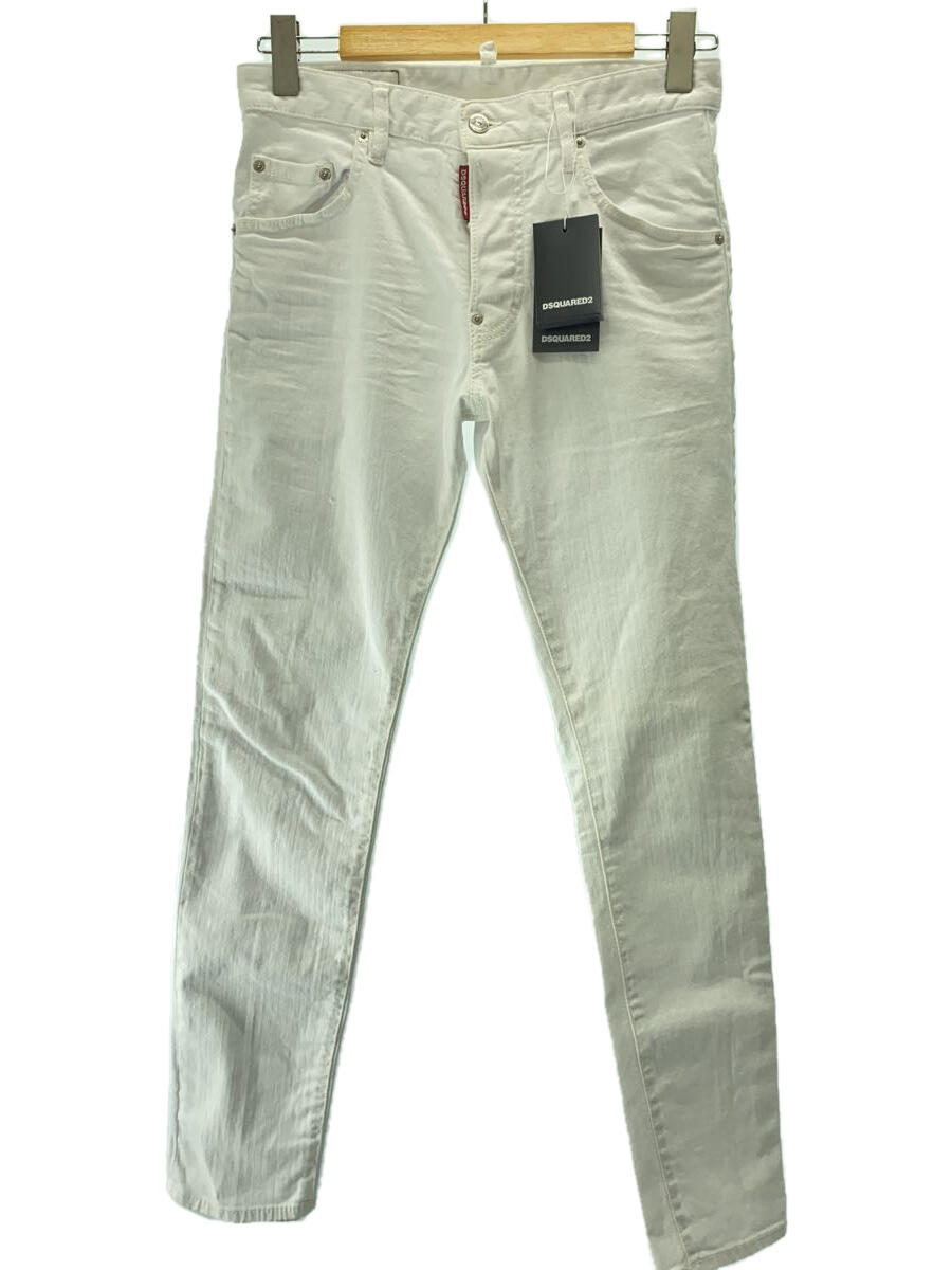 【中古】DSQUARED2◆Skater Jeans /コットン/WHT/S74LB1032【メンズウェア】