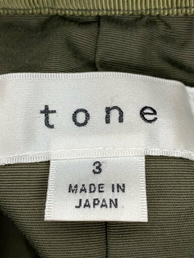【中古】tone◆ナイロンジャケット/3/ナイロン/KHK/TO-AW19-J03【メンズウェア】