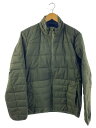 【中古】GAP◆ダウンジャケット/M/ポリエステル/KHK/無地/PRIMALOFT DOWN JACKET【メンズウェア】