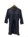 【中古】Max&Co◆長袖ワンピース/--/コットン/NVY/無地【レディースウェア】(4)