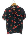 【中古】Aloha Blossom◆アロハシャツ/38/レーヨン/BLK/総柄/ab-0002010101//【メンズウェア】(4)