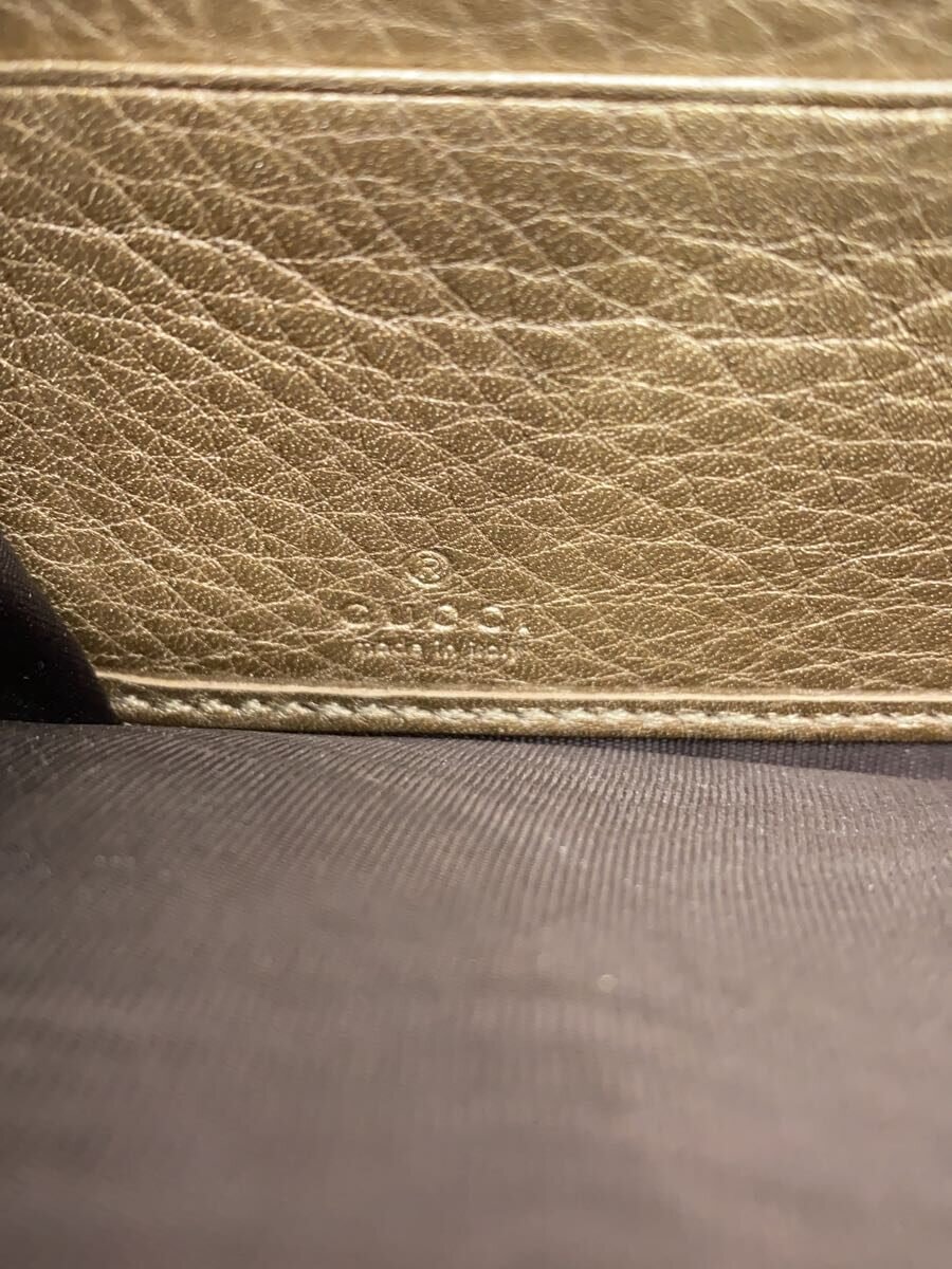 【中古】GUCCI◆長財布_ソーホー/レザー/BLK/レディース【服飾雑貨他】
