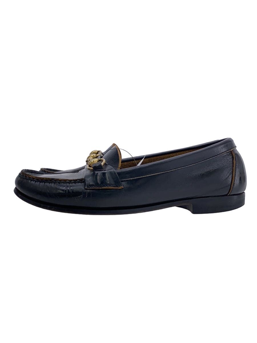 【中古】Thom mcAn◆ローファー/24.5cm/BLK/レザー【シューズ】