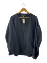 【中古】Needles Sportswear◆ノーカラージャケット/L/ポリエステル/BLK/ブラック/無地【メンズウェア】