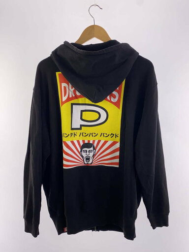 【中古】PUNK DRUNKERS◆パーカー/L/コットン/BLK【メンズウェア】