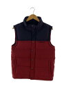 【中古】patagonia◆ダウンベスト/S/ポリエステル/レッド/ネイビー/27585【メンズウェア】(4)