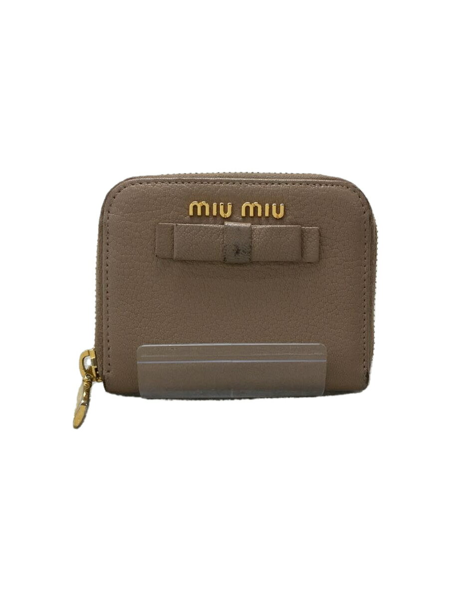 【中古】MIU MIU◆コインケース/--/BRW/