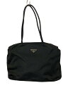 【中古】PRADA◆トートバッグ/ナイロン/BLK/無地/B4680【バッグ】