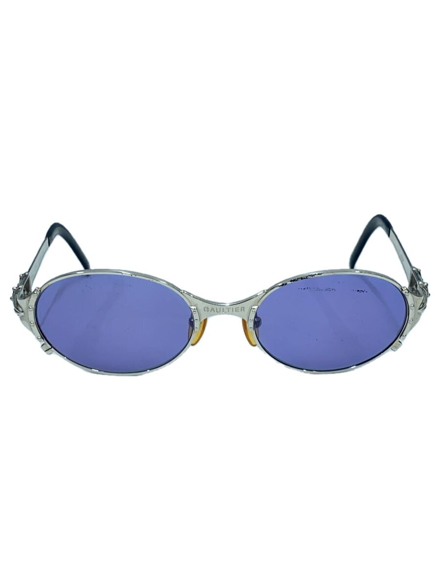 JEAN-PAUL Gaultier - 【中古】Jean Paul Gaultier◆80s/サングラス/オーバル/メタル/SLV/SLV/メンズ/56-5106【服飾雑貨他】