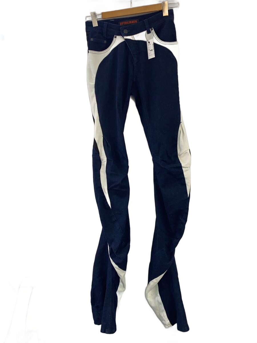 OTTOLINGER◆Drape Triple Denim Pants/S/コットン/IDG