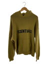 【中古】ESSENTIALS◆パーカー/M/ポリエステル/カーキ【メンズウェア】