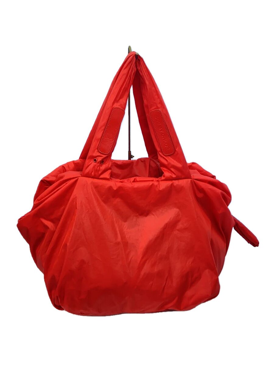 【中古】SEE BY CHLOE◆トートバッグ/ボストンバッグ/RED【バッグ】