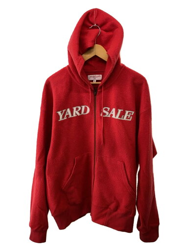 【中古】YARDSALE◆フリースジップパーカー/XL/コットン/レッド/毛羽立ち有【メンズウェア】 【中古】YARDSALE◆フリースジップパーカー/XL/コットン/レッド/毛羽立ち有【メンズウェア】