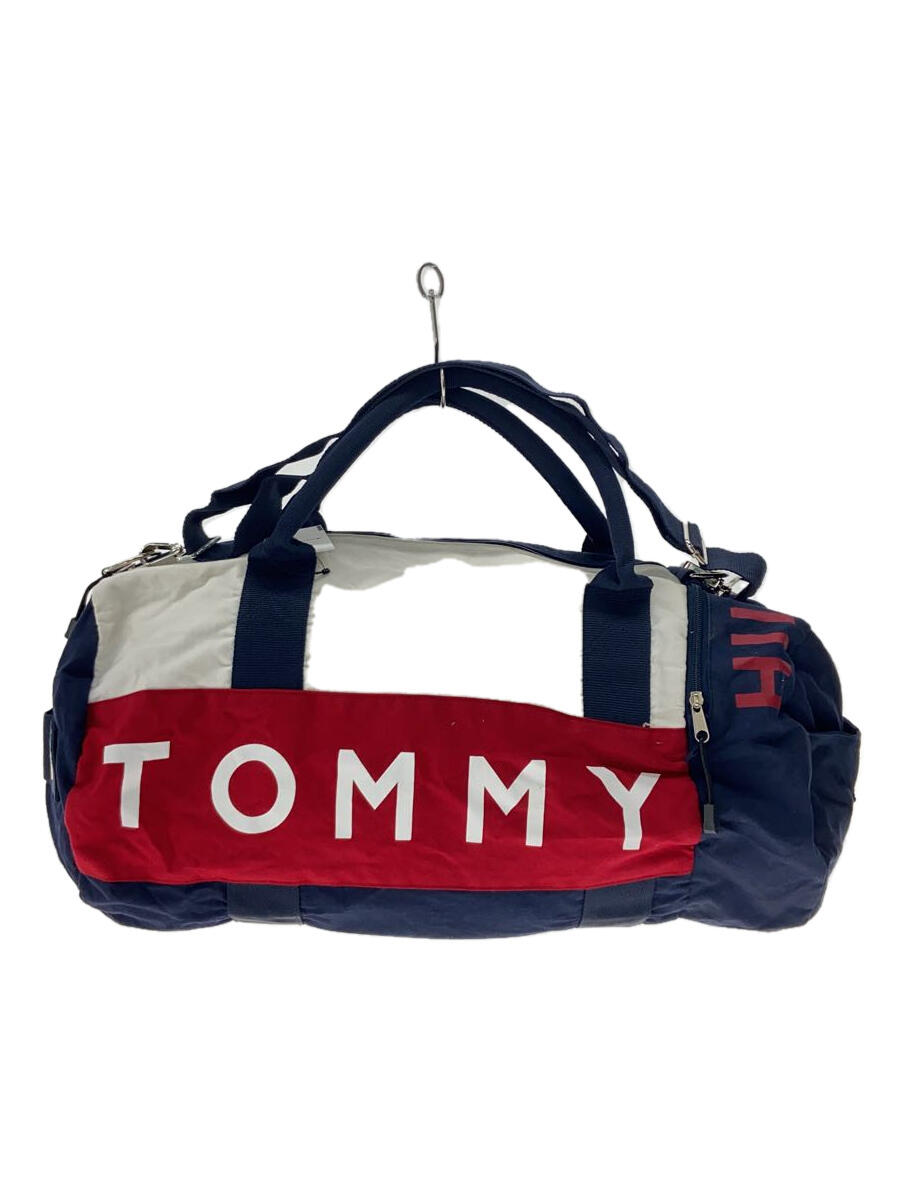 【中古】TOMMY HILFIGER◆ボストンバッグ/コットン【バッグ】