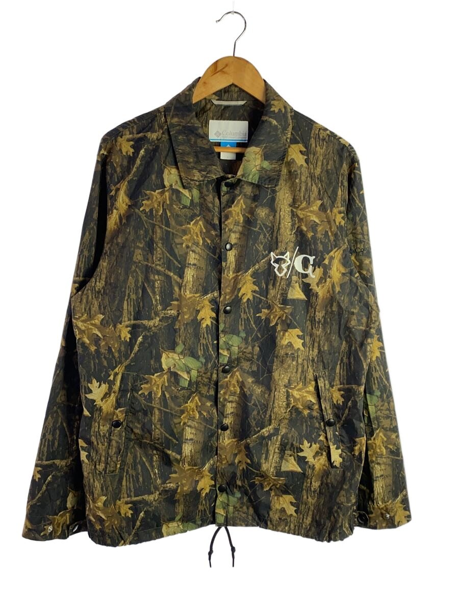 Rakuten - 【中古】Columbia◆ナイロンジャケット_PM3153/L/ナイロン/BRW/総柄【メンズウェア】